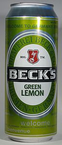 Beck's Green Lemon Beer (bere cu lamaie), 500 ml