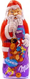 Milka Chocolate Santa (Mos Craciun), 130gr