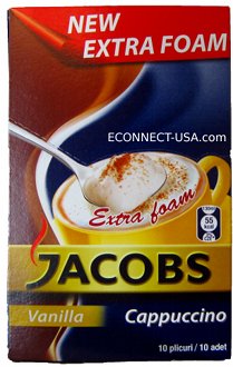 Jacobs Cappuccino Instant Coffee, 125gr
