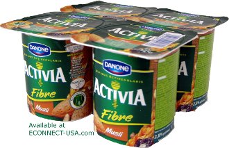 Danone Activia Yogurt, 4x125gr