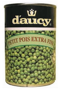 D'aucy Canned Peas (Mazare), 850gr